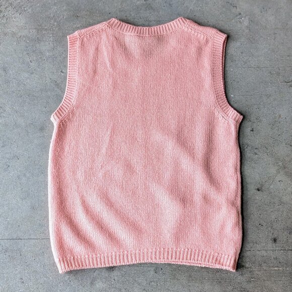 Prada Pink Sleeveless Knit Cashmere Sweater Vest size US 6 - Picture 7 of 8